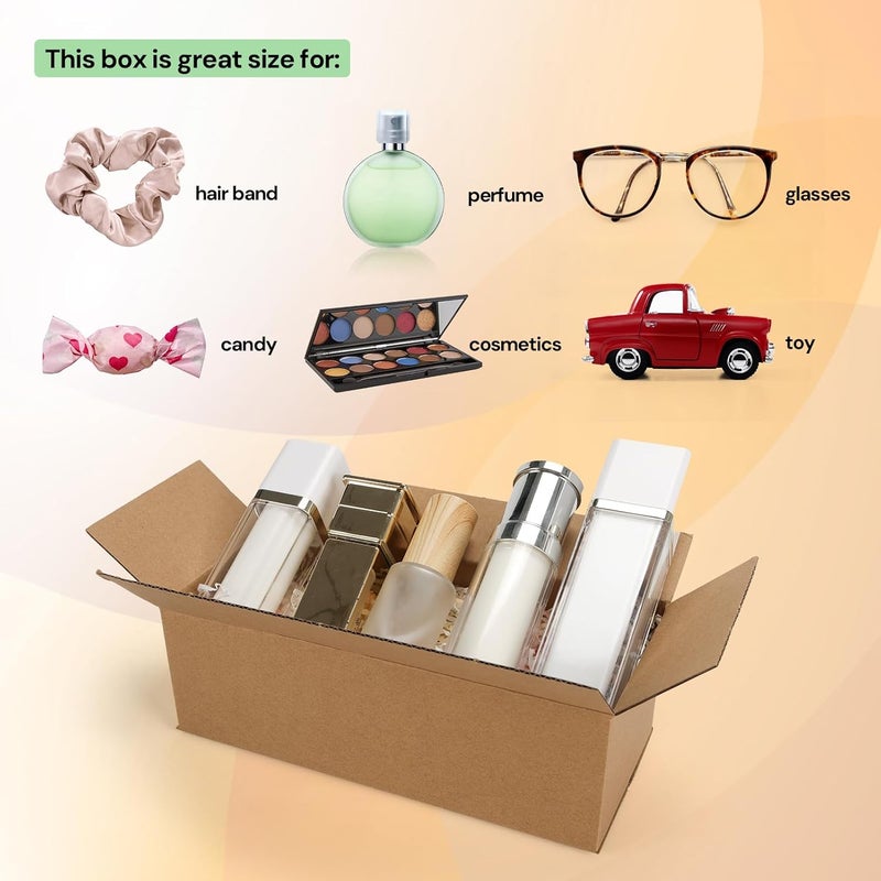 ZBEIVAN Shipping Boxes Mailers 9x4x3 inches Corrugated Cardboard Small Packing Kraft Moving Mailing Box, Pack of 40 - Image 5